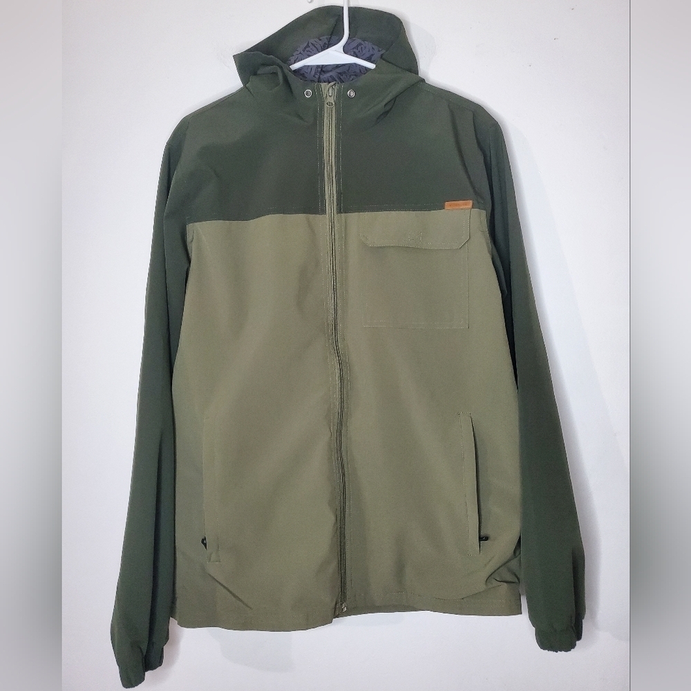 Mens Voyager Performance Rain Windbreaker Full Zip Jacket Size Medium Gorpcore